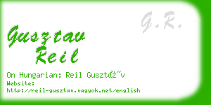 gusztav reil business card